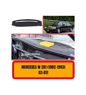 Mercedes -benz W201 1982-1993 Ön Gögüs Panel Torpido Koruma Koruyucu Kilifi Halisi / A3d/ 3d