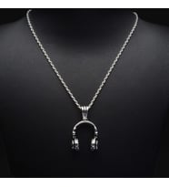 565 Headphone Gümüş Kolye