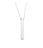 316L Çelik Oval Uzun Erkek Kolye  60 cm EKLY-107 (Gümüş Gri)