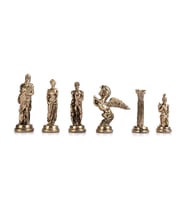 (Sadece Satranç Taşı İsteyene) Gifthome, Büyük, Metal, Parlak, Pegasus Figürlü Satranç Taşı (Çok Renkli)
