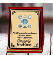 Sistem Yöneticisi Baskılı Plaket (1. Tasarım)  Kişiye Özel (Kırmızı)