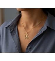 Kişiye Özel Minimal Balon İsim Kolye 925K Gümüş (Gold)