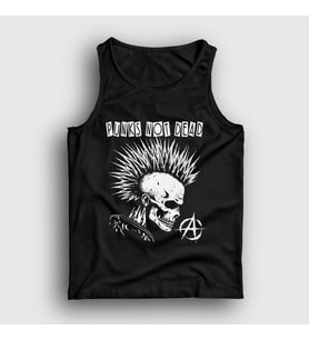 Presmono Unisex Siyah Skull Müzik Punks Not Dead Atlet 513828tt