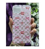 iPhone 14 PLUS / 15 PLUS Uyumlu Pastel Renkli Çiçekli Kelebek Desenli Silikon Şeffaf Telefon Kılıfı