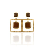 Kadir Jewellery 22 Ayar Altın Kaplama Kadın Sallantılı Küpe -El İşçiliği Ve Hipoalerjenik Küpe