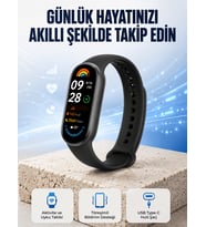 TPU ve Silikon Kordonlu Akıllı Bileklik – 20 Gün Bekleme Süresi Yeni Nesil
