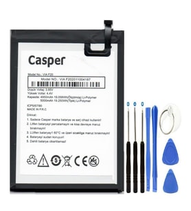 Casper Via F20 Batarya Pil 5000 mAh + Tamir Set
