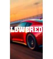 Lowered 20x3,5 Jdm Yazı Araba-motosiklet Cam Etiket Sticker Beyaz Renk