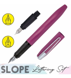 Online 26096 Lettering-Set Slope Fuchsia D.K. M- F