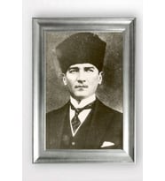 Gümüş Çerçeveli Atatürk Tablo cv1209