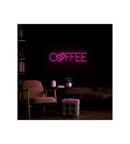 COFFEE Yazılı ve Şekilli Neon Tabela