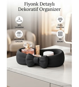 Fiyonk Detaylı Dekoratif Organizer ve Şık Takı Çanağı
