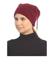 Bordo Unisex Erkek Kadın Polar Boyunluk Bere