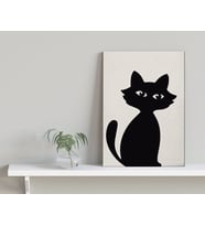 BK Home Kedi Tasarımlı Kanvas Tablo-2