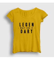 Presmono Kadın Sarı Legendary How I Met Your Mother T-Shirt 195070tt (Sarı)
