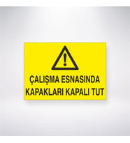 Çalışma Esnasında Kapakları Kapalı Tut 21x28 Arkası Yapışkanlı Levha