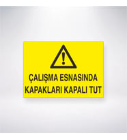 Çalışma Esnasında Kapakları Kapalı Tut 21x28 Arkası Yapışkanlı Levha