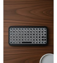 Bluetooth 5.2 Destekli Kablosuz Mini RGB Klavye Ultra İnce
