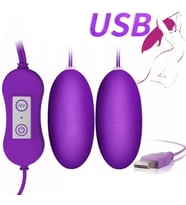 BRIGHT Double Vibrating Eggs Usb Girişli Kegel Egzersiz Vajina Anal Orgazm Topu