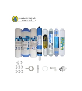 Purefer Açık kasa çift sedimentli Sertifikalı 8li Pallas mebran Şeffaf 4lü mineral+B12alkali+detox