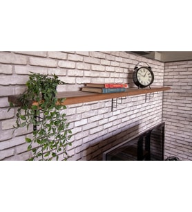 Masif Ahşap Raf 80 CM Açık Ceviz