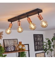 RİOLIGHT MODERN1 SİYAH1 4XE27 DUYLU MAFSALLI HAREKETLİ BAŞLIK(GLOP AMPUL HARİÇ) METAL SPOT AVİZE