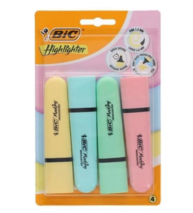 Bic Marking Flat Highlighter 4 lü Blister Pastel