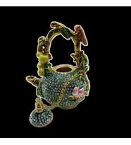 Swarovski Taşlı Demlik - Gizli Hazneli Masaüstü Hediyelik Süs Eşyası  Hediyelik Kutusunda (Karışık)