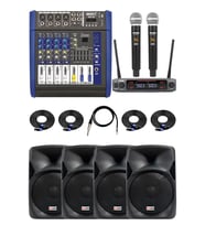 Lastvoice Bronz Paket-3 Profesyonel Ses Sistemi Mikser Hoparlör Ekipman Seti