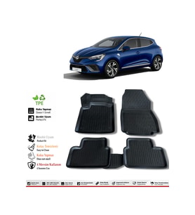 Renault Clio 5 2024 Model 4D Havuzlu Paspas