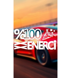 Yüzde Yüz Enerji 20x10 Jdm Yazı Araba-motosiklet Cam Etiket Sticker Beyaz Renk