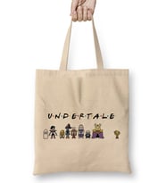 Undertale Friends 02 Bez Çanta Uzun Saplı