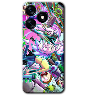 Tecno Spark 10 4G Kılıf HD Desen Baskılı Kılıf - Graffiti Çizgi Film