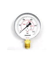 0-250 Bar 100 mm Alttan Bağlantılı Kuru Manometre G 1/2 inç
