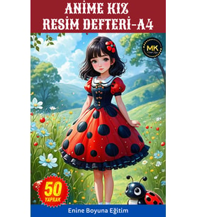 Çocuklar İçin Anime Resim Defteri (Orta Boy)