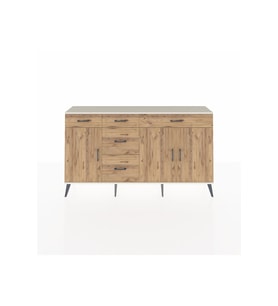 Arges Konsol 2 Raflı 5 Çekmeceli 3 Kapaklı 176x30x99 Aytaşı-Çam