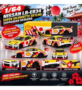 1/64 Nissan LB-ER34 Super Silhouette SKYLINE Suppaiman (adet fiyatıdır)