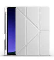 Galaxy Tab S10 Lite Tablet Kılıf Kalem Bölmeli Standlı Lüx Smart Cover (Gri)