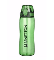 Benetton Lisanslı Tritan Kilitli Kapak Sporcu Matarası (Yeşil)