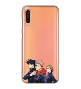 Samsung Galaxy A70 Uyumlu Jujutsu Kaisen Tasarımlı Şeffaf Telefon Kılıfı