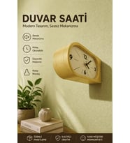 Çift Taraflı Duvar Saati Modern Tasarım Dekoratif Sessiz Mekanizma Salon Ofis Saat
