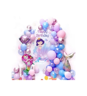 Çıtıpıtıstore Deniz Kızı Lüks Doğum Günü Balon Seti
