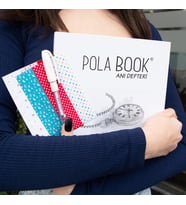 Polabook Beyaz Kalemli Köstekli Saat Figürlü Beyaz Kendin Tasarla Anı Defteri Ve Fotoğraf Albümü