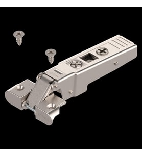 Blum Clip Top Düz Alüminyum Profil Kapak Menteşesi 71T950A + 173L6100