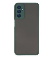 Newface Samsung Galaxy M13 Kılıf Montreal Silikon Kapak - Yeşil