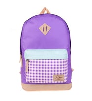 Kaukko Wichlight Sırt Çantası Plaid Lila K1646