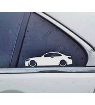 M2 F87 Coupe Kelebek Cam Oto Sticker 17 CM 2 Adet