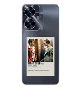 Realme C55 Uyumlu Fight Club Minimalist Poster Desenli Şeffaf Telefon Kılıfı