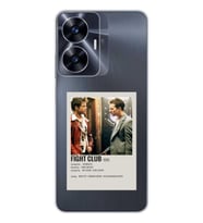 Realme C55 Uyumlu Fight Club Minimalist Poster Desenli Şeffaf Telefon Kılıfı