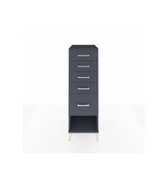 Kronos Dolap 5 Çekmeceli 44x59x134 Antrasit-Antrasit
